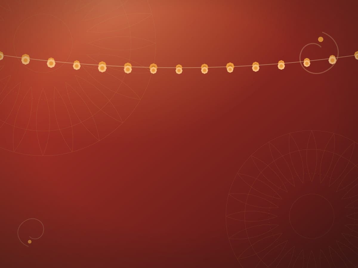 A glamorous wedding reception stage with the couple entering under warm festive lighting.